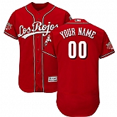 Reds Customized Scarlet Men's 150th Anniversary FlexBase Jersey,baseball caps,new era cap wholesale,wholesale hats